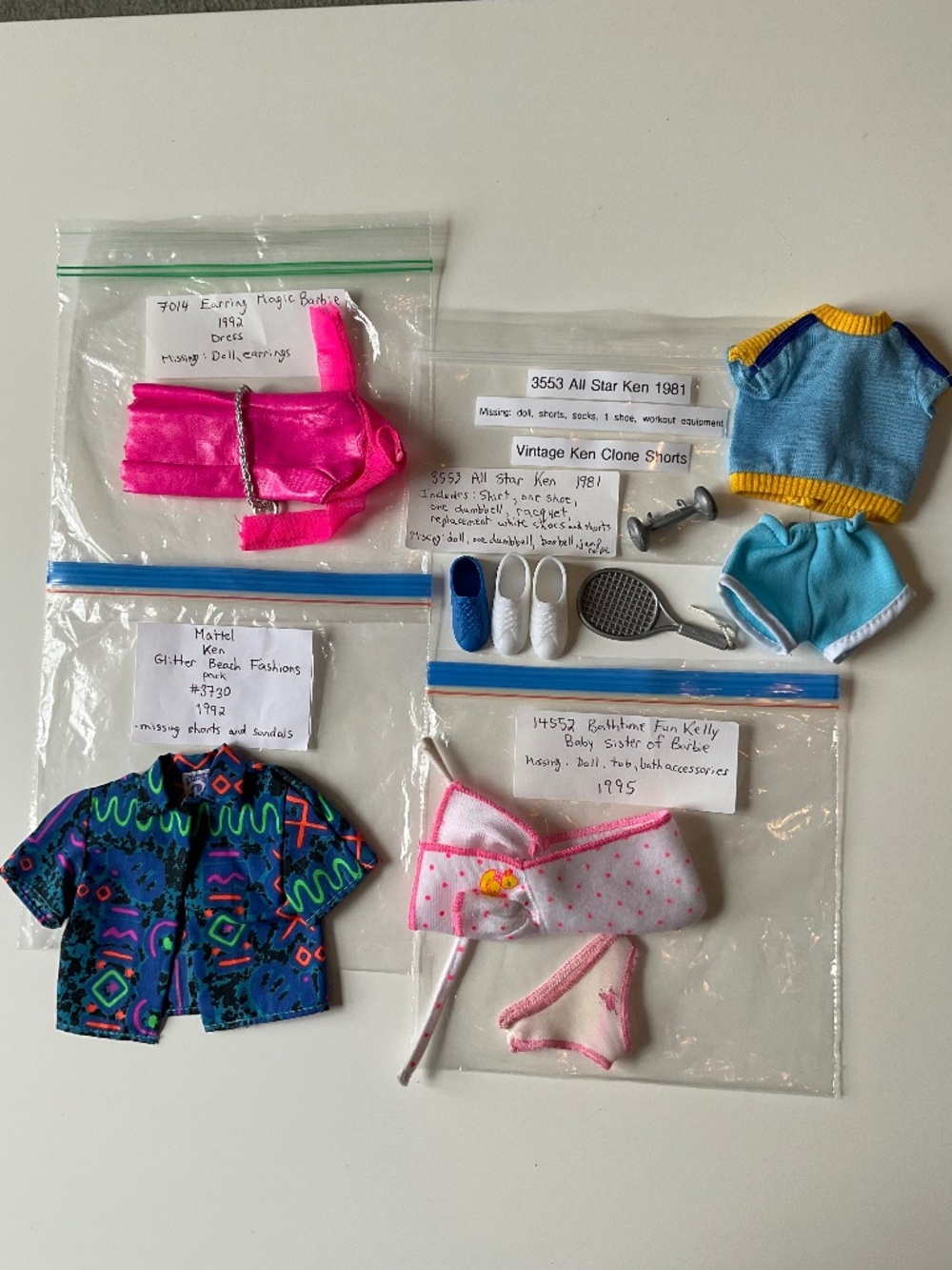 Vintage Barbie and Ken Outfits Clothes